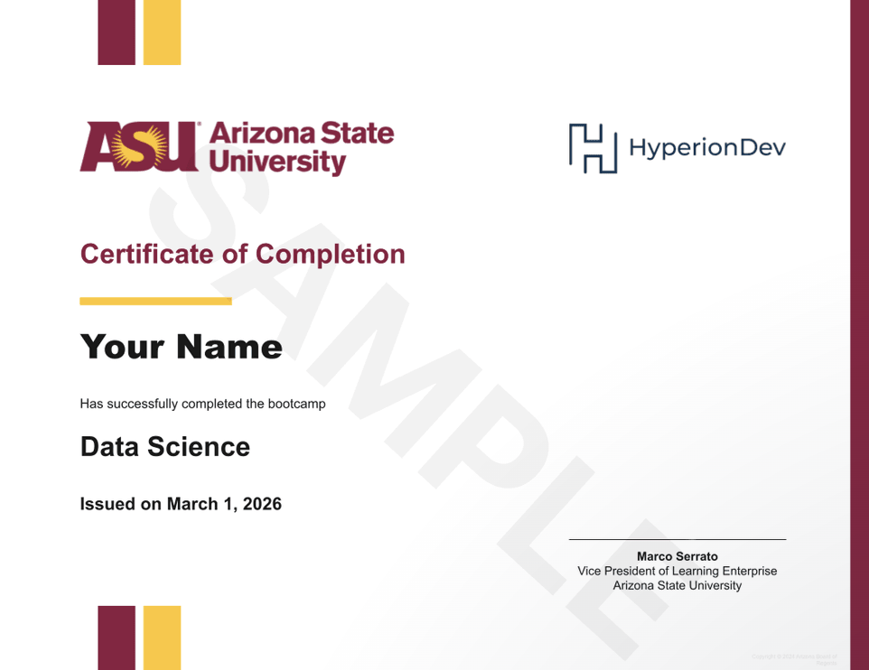 University accreditation certificate